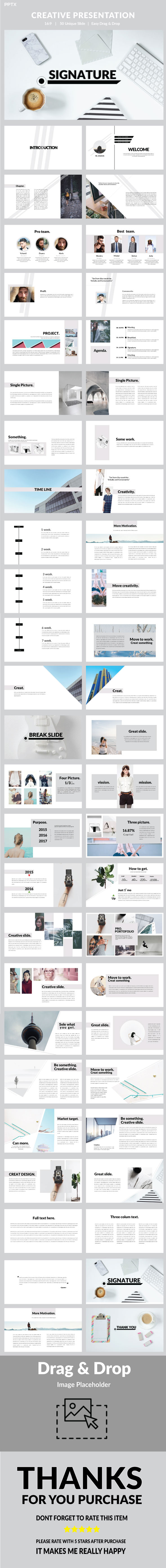Signature - Multipurpose Powerpoint - PowerPoint Templates Presentation Templates