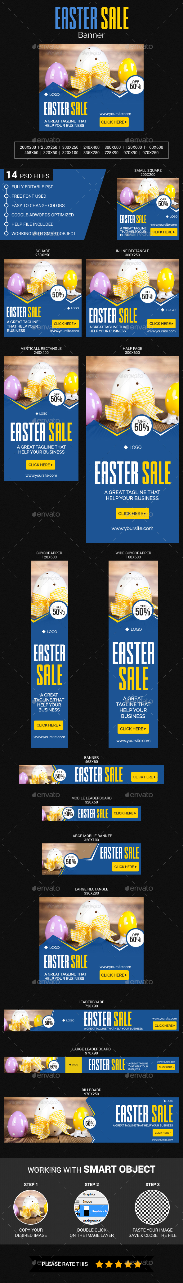 Easter Sale - Banners & Ads Web Elements