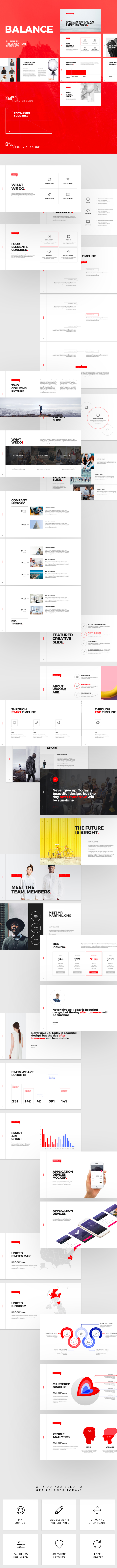 Balance Keynote Template - Business Keynote Templates