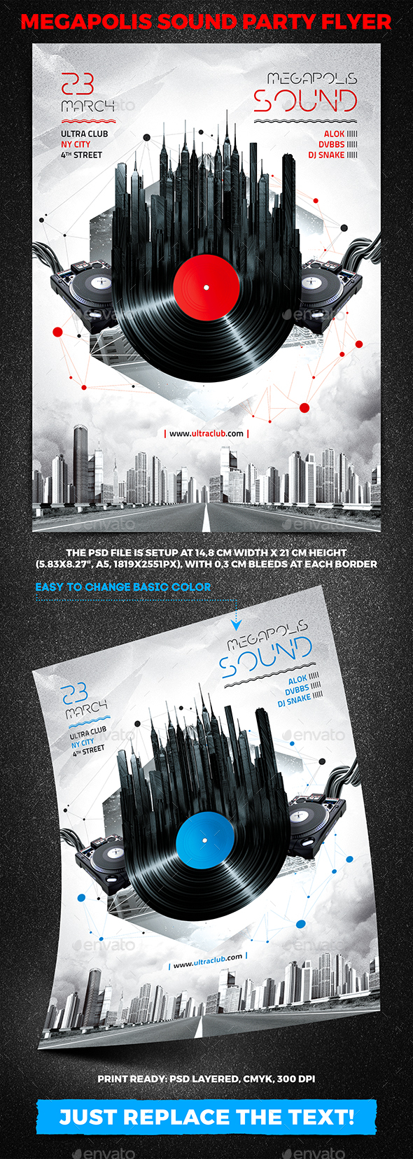 Megapolis Sound Party Flyer vol.2 - Clubs & Parties Events