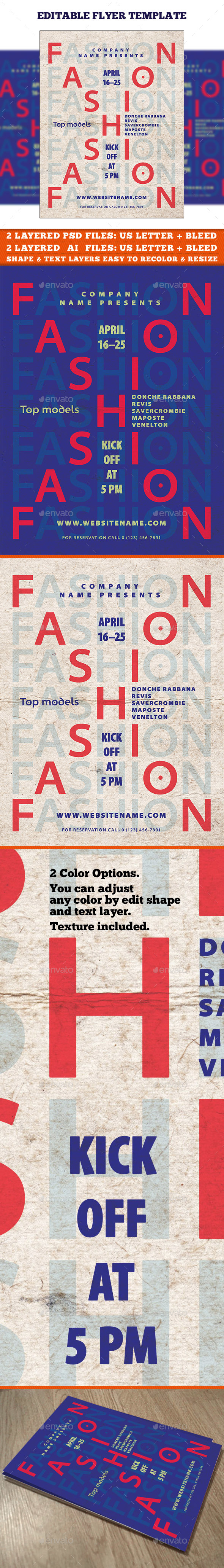 Fashion Event Flyer Template - Events Flyers