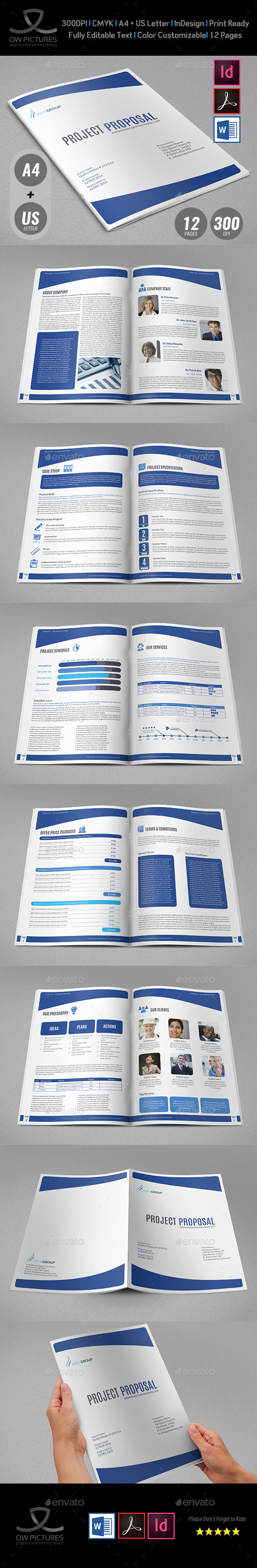 Company Proposal Template - 12 Pages - Proposals & Invoices Stationery