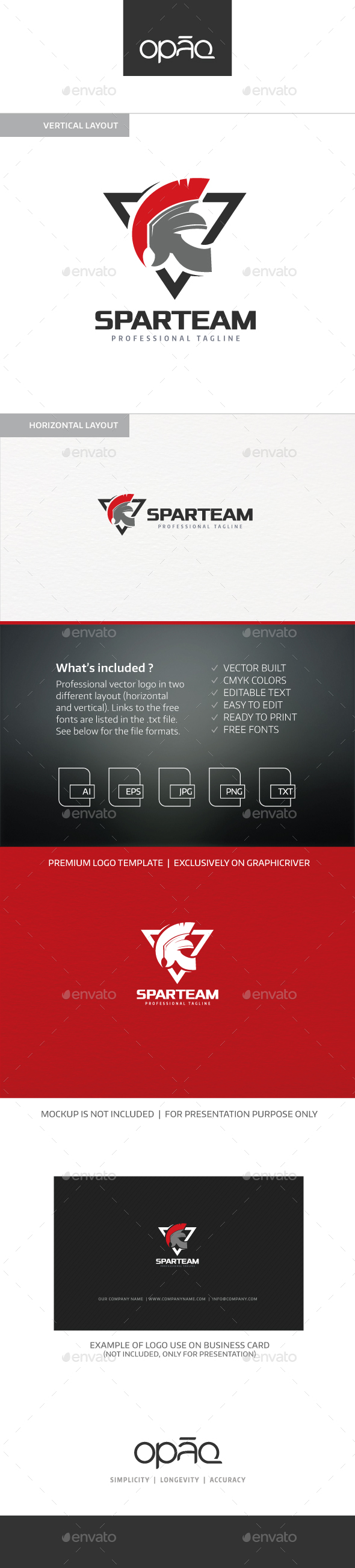 Team Spartan Logo - Objects Logo Templates