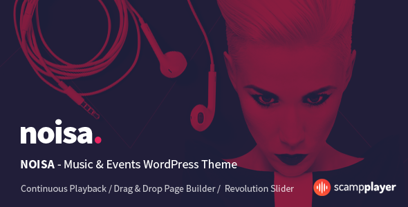 Noisa - WordPress Music & Events Theme - Music and Bands Entertainment