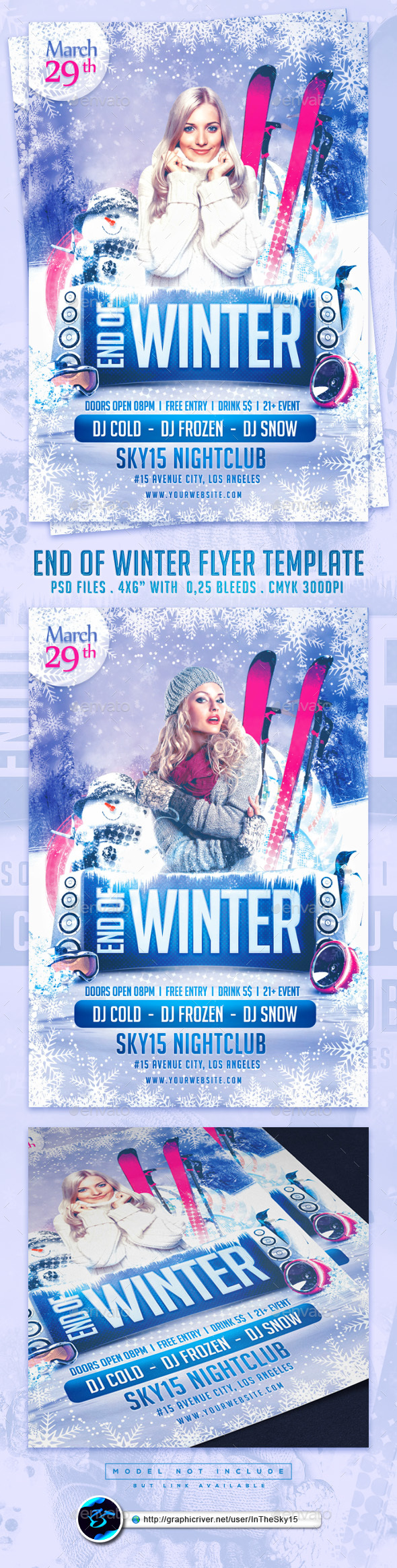 End of Winter Flyer Template - Flyers Print Templates