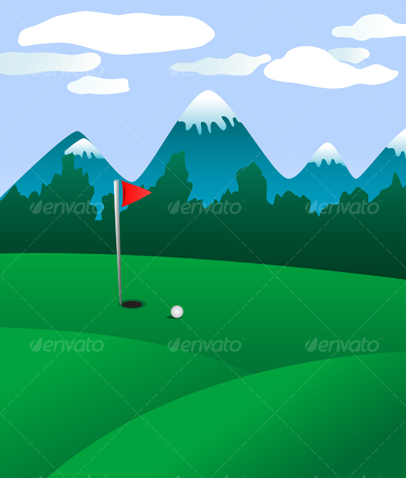 Golf field landscape - Sports/Activity Conceptual