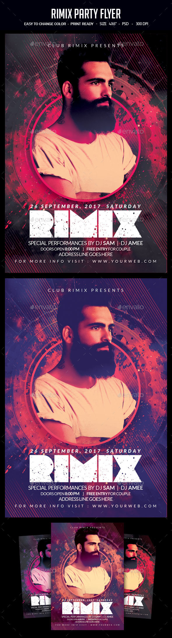 Rimix Party Flyer - Clubs & Parties Events