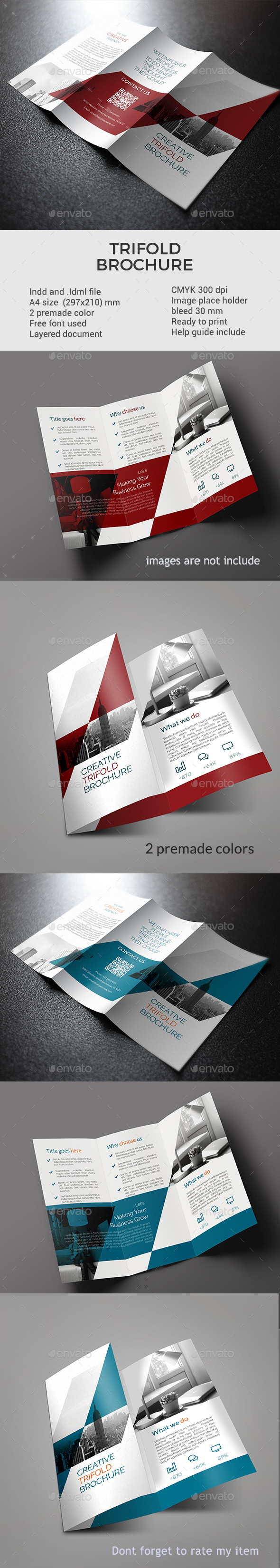 Trifold Brochure Template - Corporate Brochures