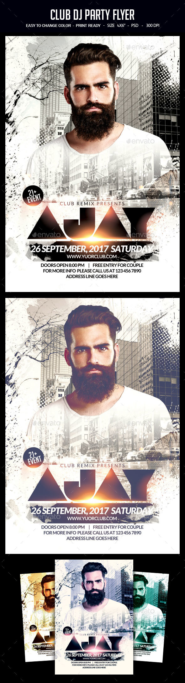 Club Dj Party Flyer - Clubs & Parties Events