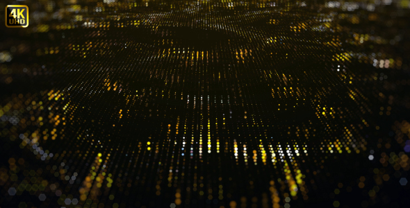 Gold Particle Digital Light Background alt