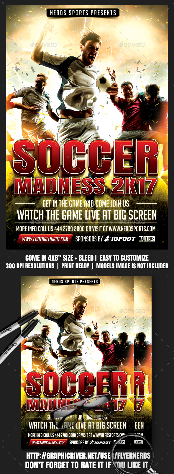 Soccer Sports Flyer - Sports Events