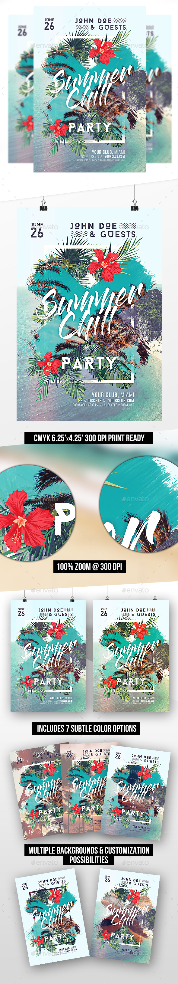 Summer Chill Party Template - Clubs & Parties Events