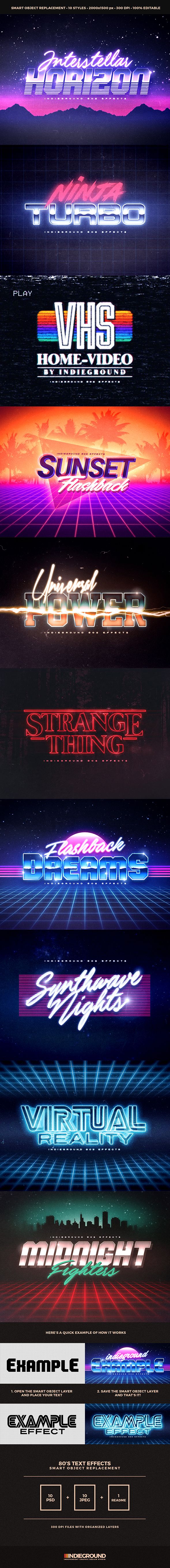 80s Text Effects
