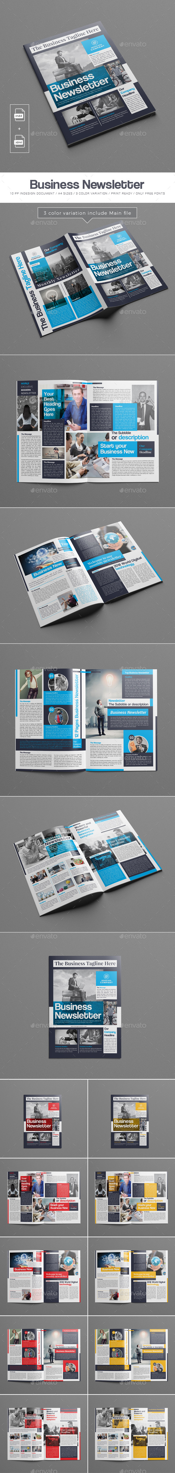 Business Newsletter - Newsletters Print Templates