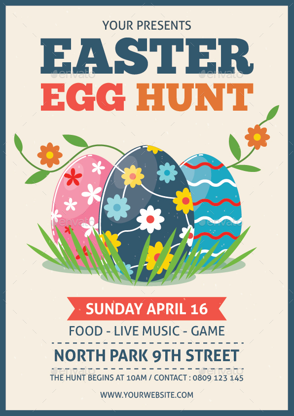 Easter Egg Hunt Flyer Template Free For Your Needs