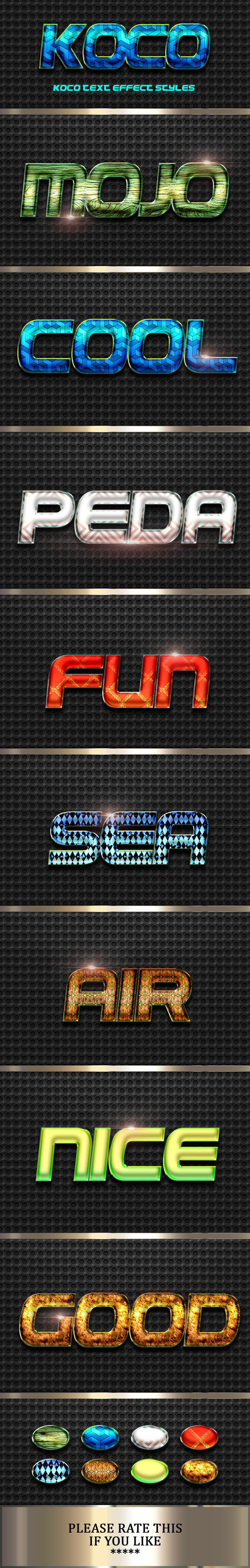 Koco Text Effect Styles - Text Effects Styles