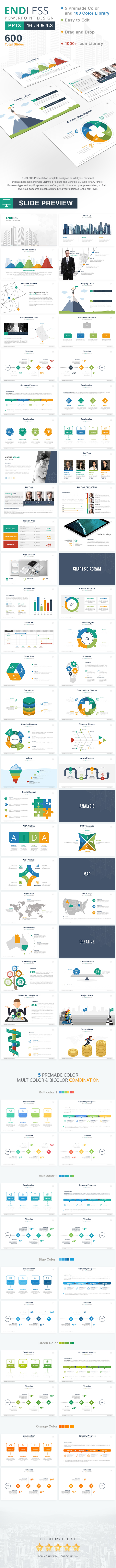 Endless Powerpoint Template Design - Pitch Deck PowerPoint Templates