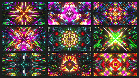 Colorful Strobs VJ Loops Pack