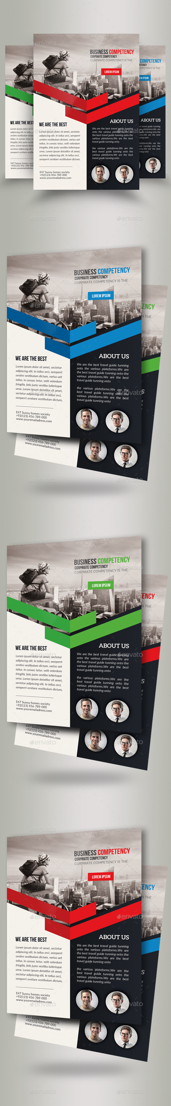 Business Travelling Agency Flyer Template - Corporate Flyers