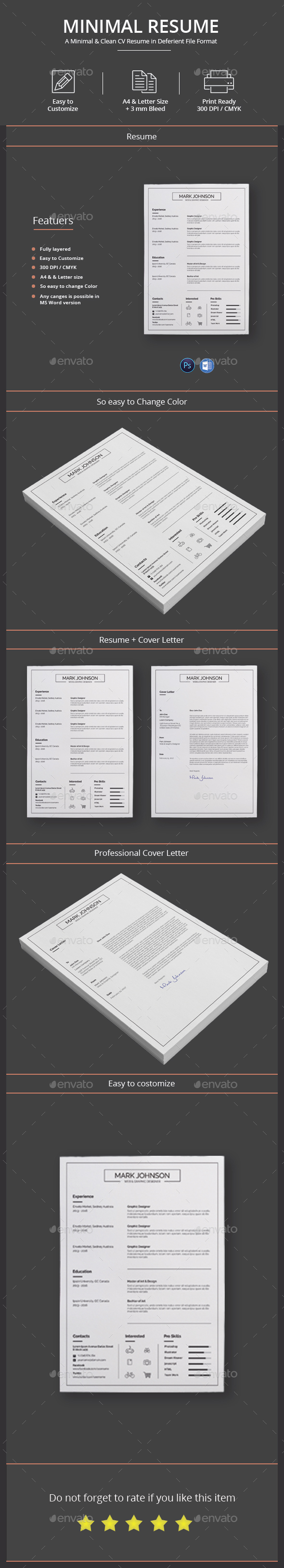 Resume - Stationery Print Templates