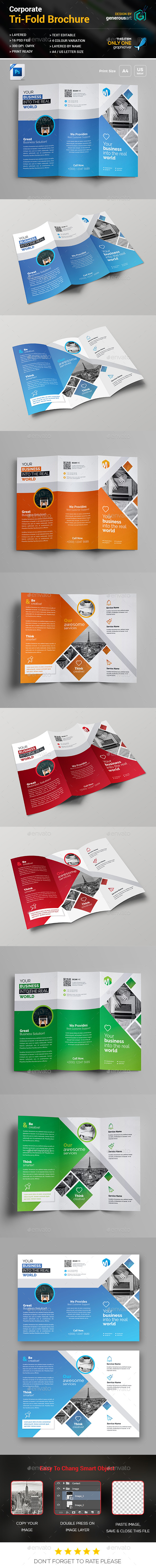 Tri-Fold Brochure - Brochures Print Templates