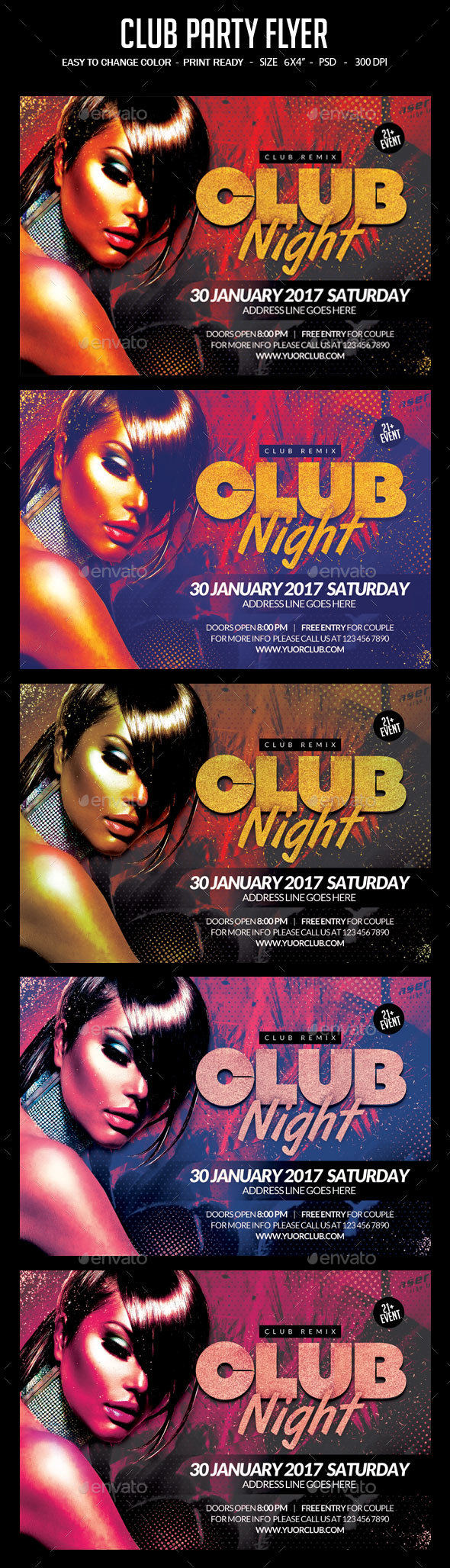 Club Party Flyer - Clubs & Parties Events