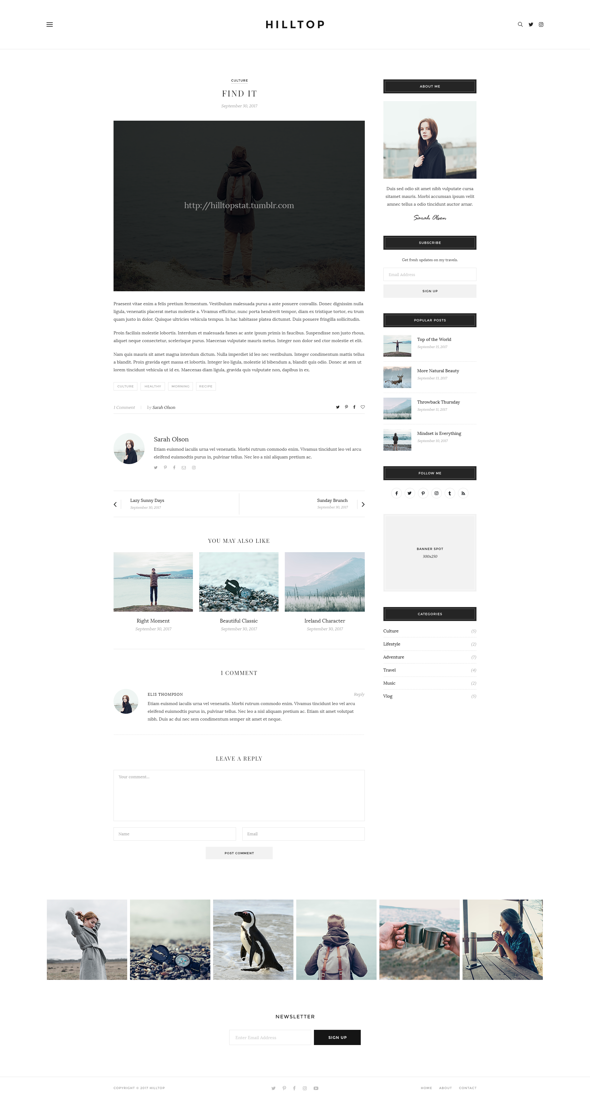 Hilltop - PSD Template for Creative Professionals by elitelayers ...