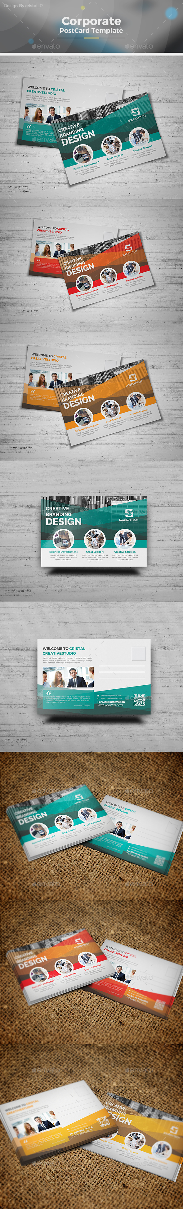Business Postcard Template - Cards & Invites Print Templates