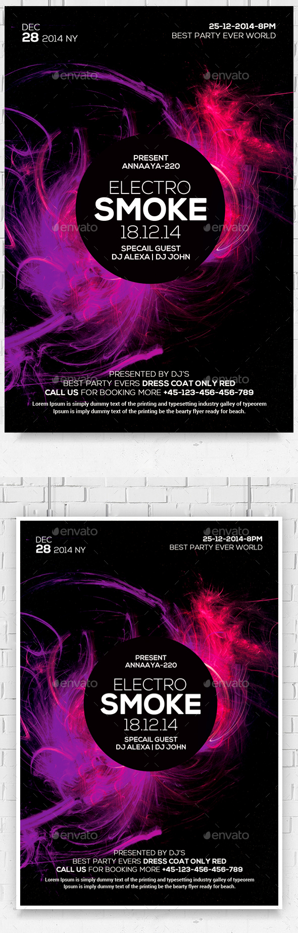 Color Smoke Flyer/Poster - Corporate Flyers