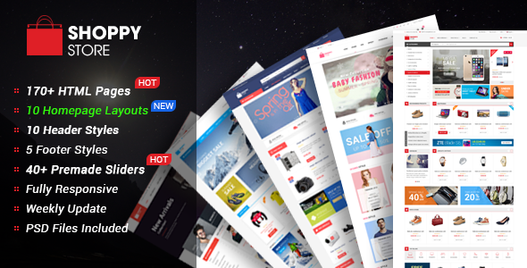 Fabulous ShoppyStore - Multipurpose eCommerce HTML5 Template