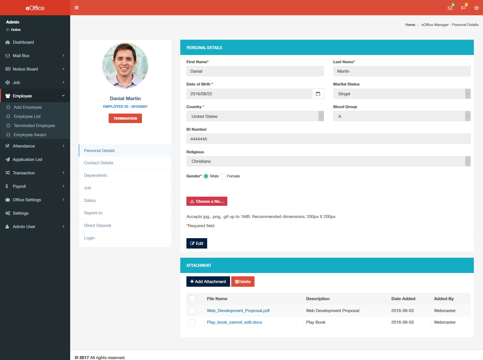 eOffice CRM - (Accounts, HRM, Inventory, Sales) by codes-lab | CodeCanyon