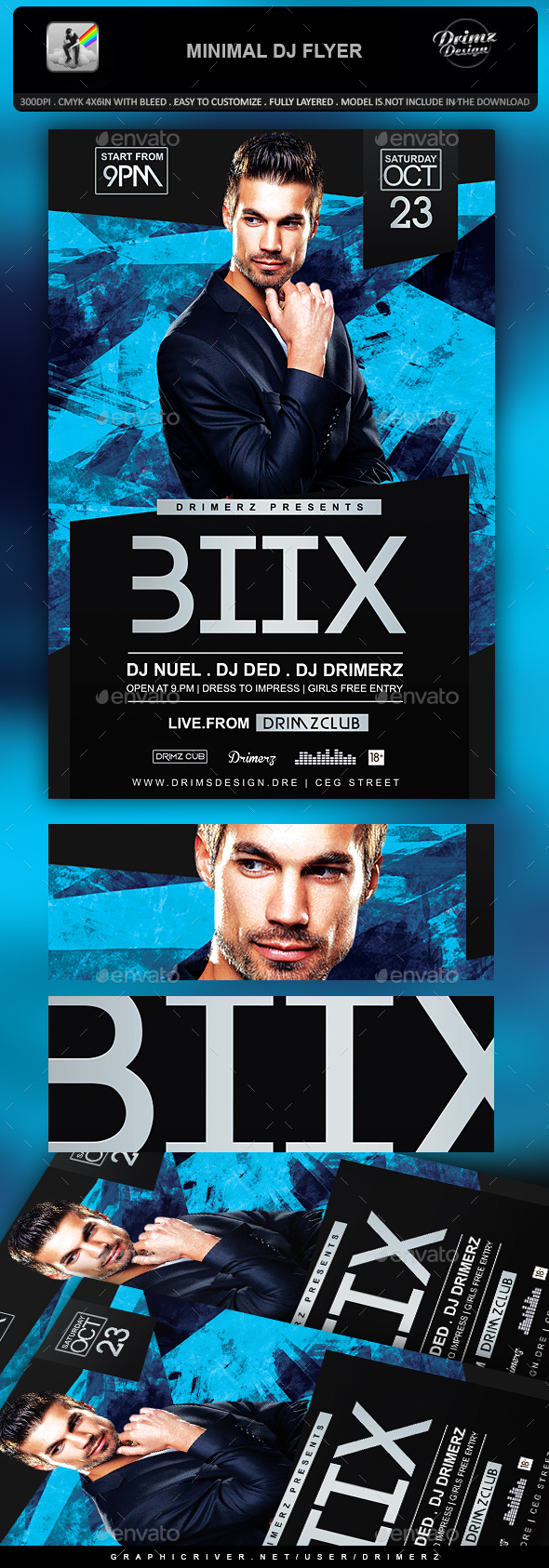 Minimal DJ Flyer - Events Flyers