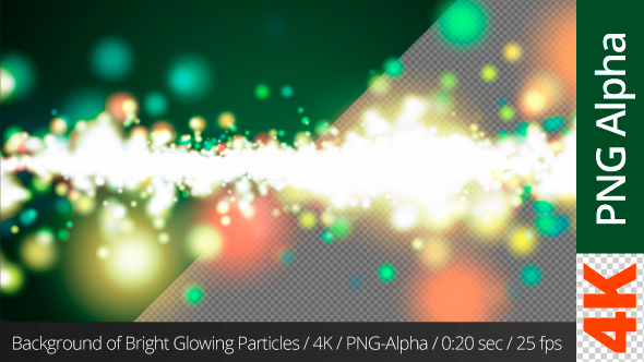 Background of Bright Glowing Particles