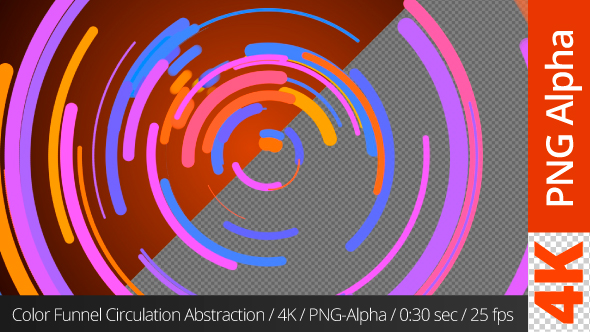Color Funnel Circulation Abstraction