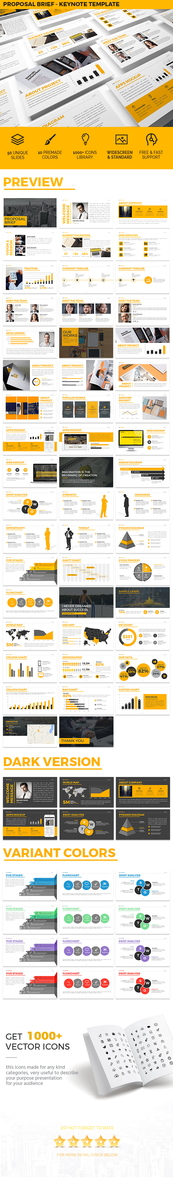 Proposal Brief Keynote Template - Business Keynote Templates