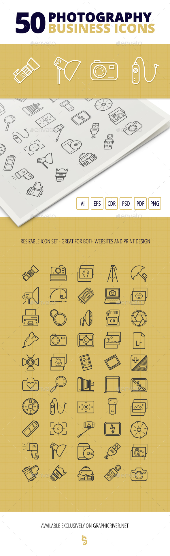 50 Photography Business Icons - Business Icons