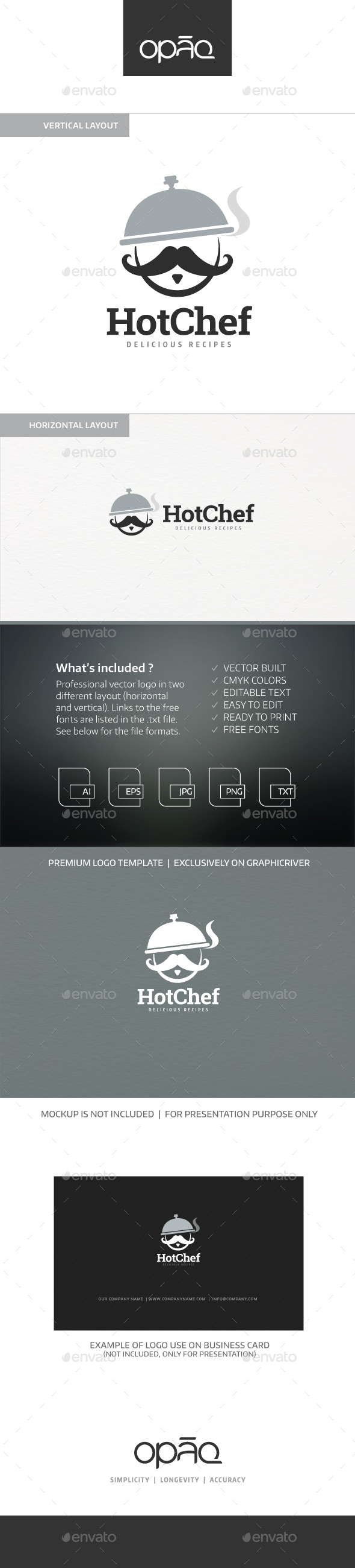 Hot Chef Logo - Humans Logo Templates