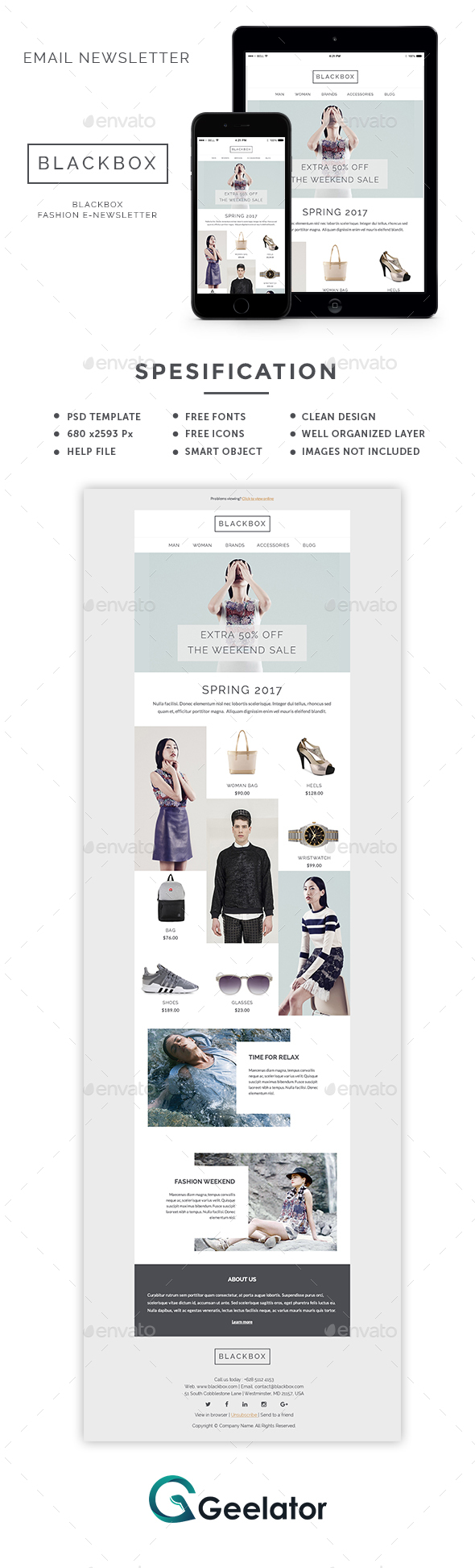 Blackbox - Fashion E-Newsletter - E-newsletters Web Elements