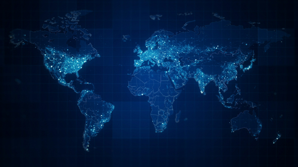 Pack of Global World Maps Loop HD