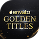 Golden Titles - VideoHive Item for Sale