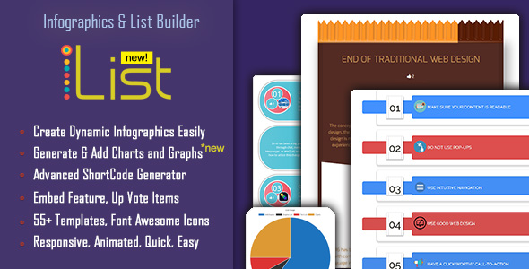 Infographics and List Maker - iList Pro - CodeCanyon Item for Sale