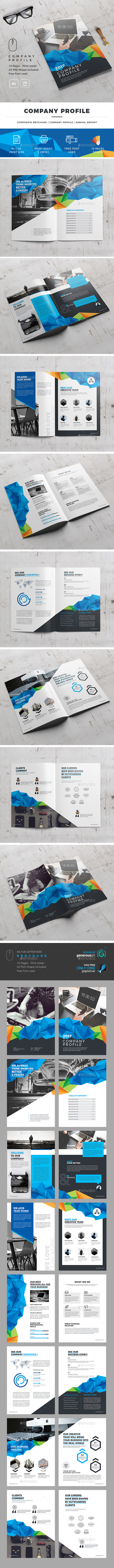 Company Profile Brochure - Brochures Print Templates