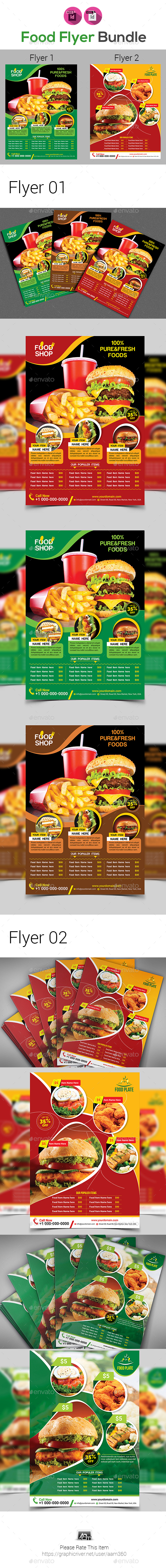 Restaurant Flyer Bundle V2 - Restaurant Flyers