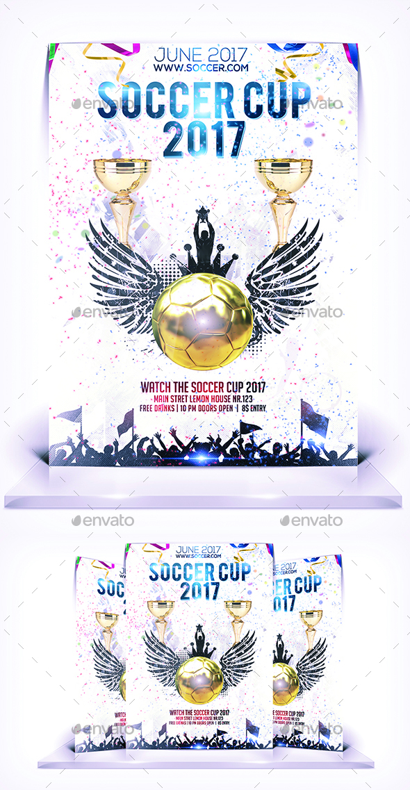 Soccer Cup Flyer - Flyers Print Templates