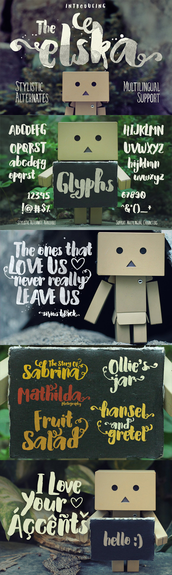 Elska watercolor brush font - Script Fonts