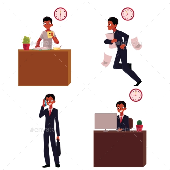 Work Day - People Characters