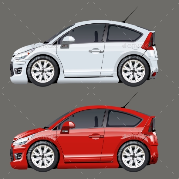 Cartoon Vector Cars - Man-made Objects Objects