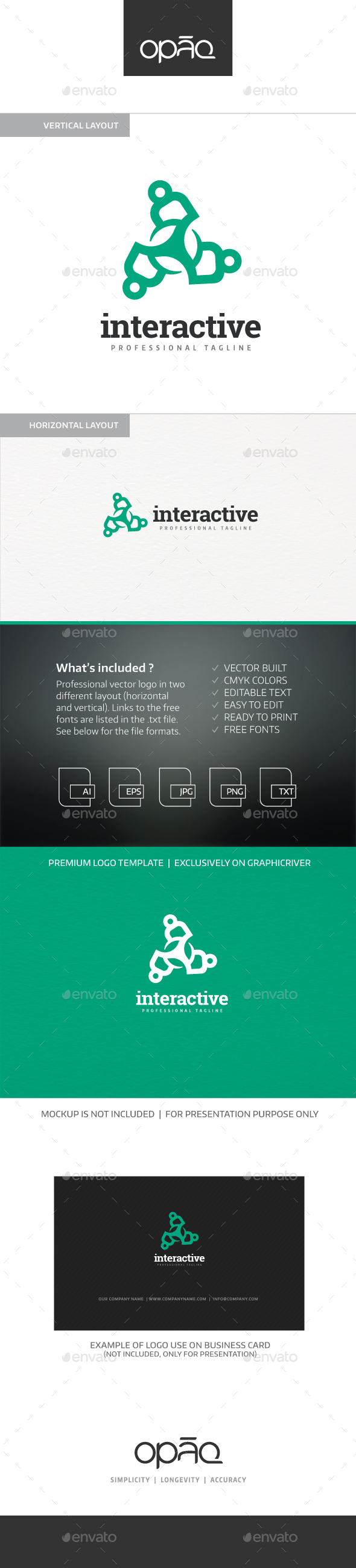 Interactive Human Synergy Logo - Humans Logo Templates