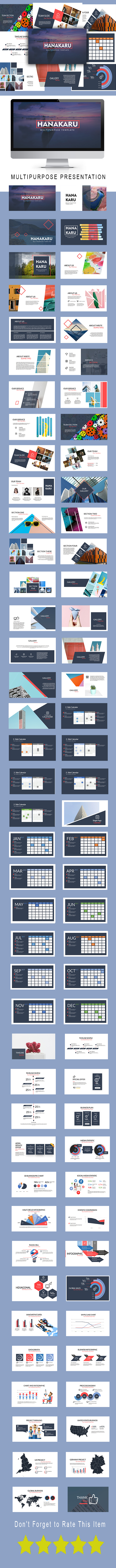 Hanakaru Multipurpose Powerpoint Template - PowerPoint Templates Presentation Templates