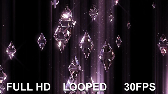 Crystal Flying Background